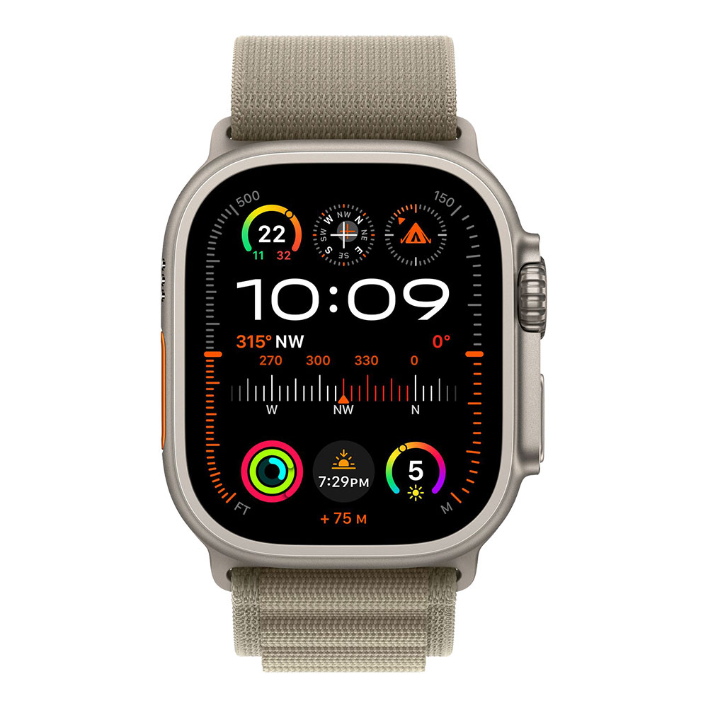 Apple Watch Ultra 2, ремешок Alpine оливковый