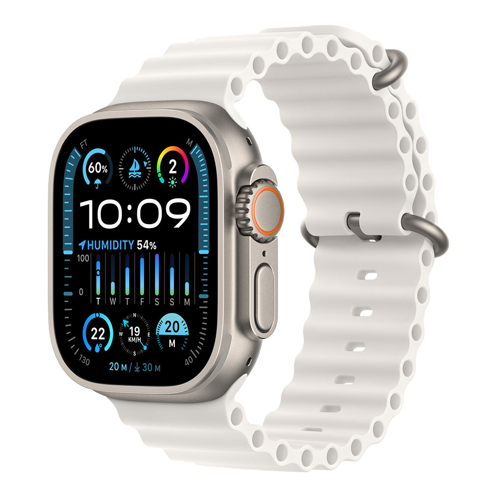 Apple Watch Ultra 2, ремешок Ocean белый