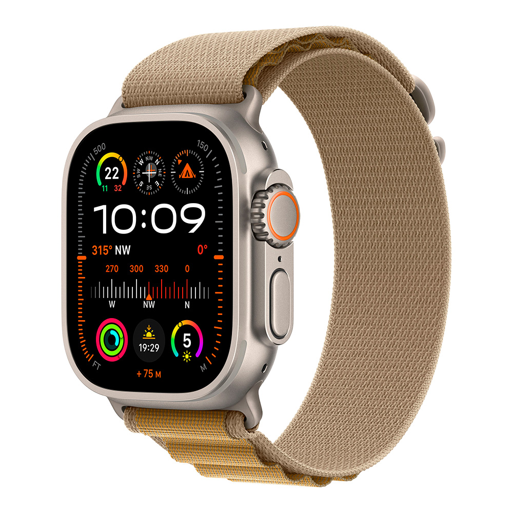 Apple Watch Ultra 2, ремешок Alpine коричневый