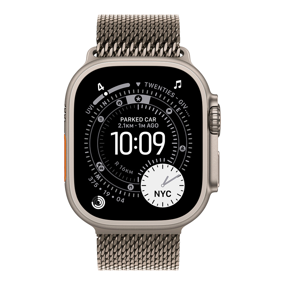 Apple Watch Ultra 3 Natural, ремешок Milanese